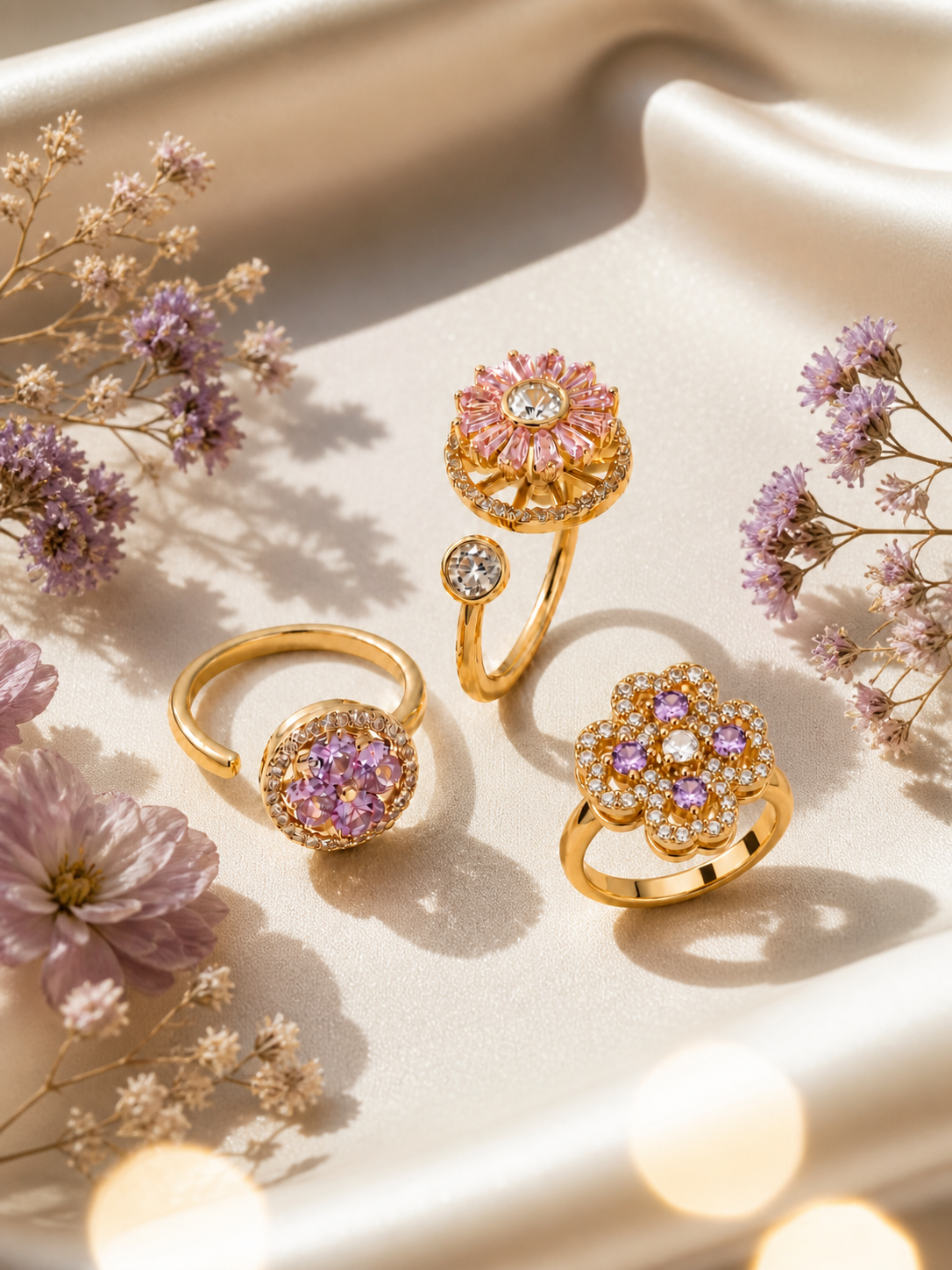 Primavera — Set di 3 Anelli Antistress