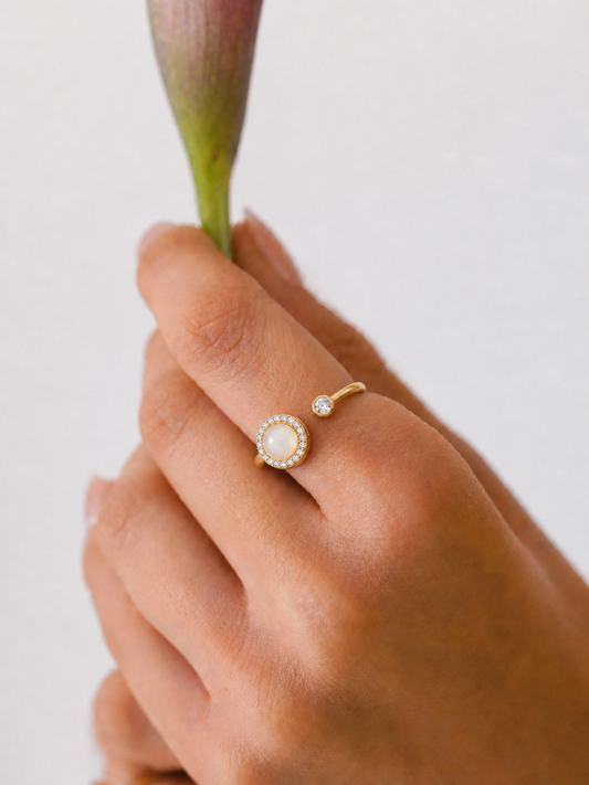 Luna Oro — Anello Antistress Regolabile