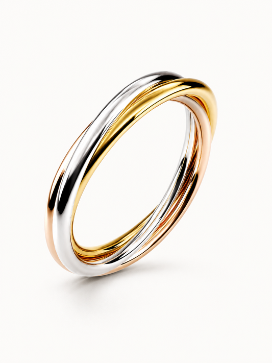 Intreccio Anello Tri-color Antistress
